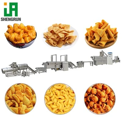 Máquina de processamento de salgadinhos para fritar